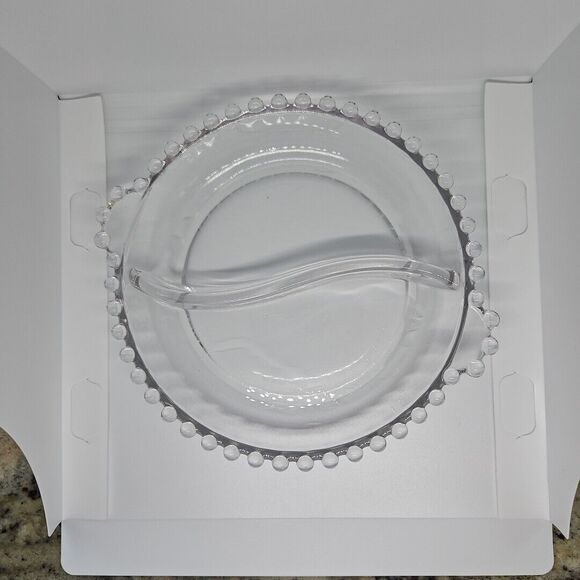 Imperial Glass Candlewick‎ pattern divided relish/candy dish with handles - Picture 1 of 4